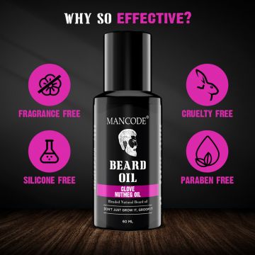 Mancode: Beard Oil - Clove & Nutmeg - 60ml
