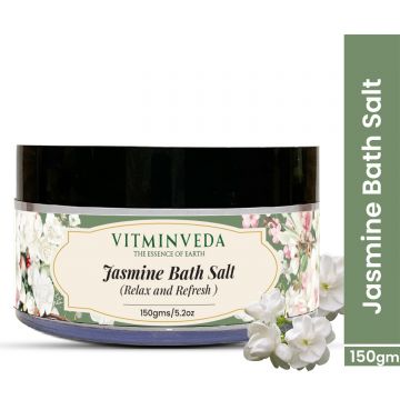 VITMINVEDA: Natural Jasmine Bath Salt - 150 gm
