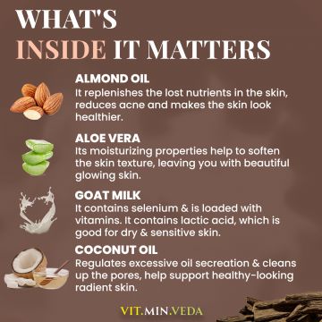 VITMINVEDA: Natural Oudh Herbal Soap Bar - 125 gm