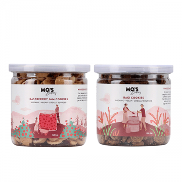 MOS Bakery: Raspberry Jam - 200g & Ragi Cookies - 200g Combo