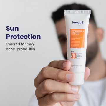 Reequil: Oxybenzone Free Sunscreen Spf 50 - 50gm