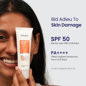 Reequil: Oxybenzone Free Sunscreen Spf 50 - 50gm
