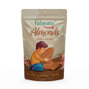 Fabeato: 100% Natural Premium California Almonds - 200gm