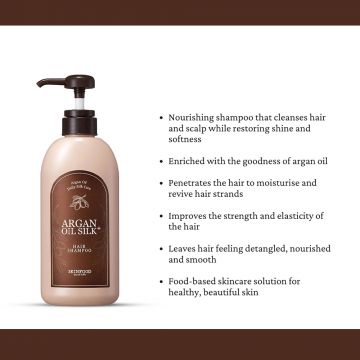 Skinfood: Argan Oil Silk Plus Hair Shampoo - 500ml