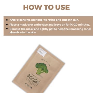 Skinfood: Broccoli sous vide mask sheet 18ml