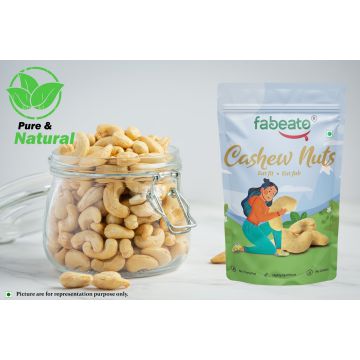 Fabeato: 100% Natural Premium Whole Raw Cashews - 200gm