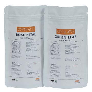 CCOLATO: Rose Petal Mukhwas & Green Leaf Mukhwas - 100gm each