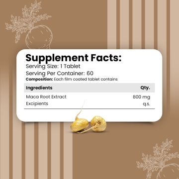 Nirvasa: Maca Root - 60 Tablets