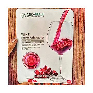 Mirabelle: Wine Facial Sheet Mask - 25ml