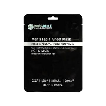 Mirabelle: Men\'s Facial Sheet Mask - 25ml