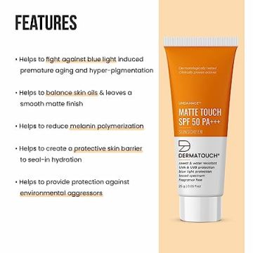 Dermatouch: Matte Touch SPF 50 PA+++ Sunscreen - 25gm