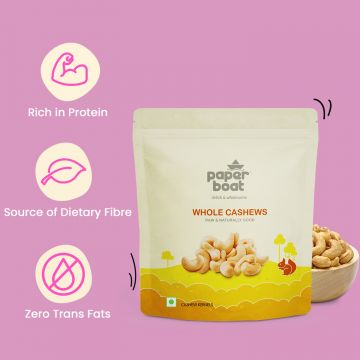 Paper Boat: Natural & Premium Whole Cashews - Pack of 2 (500gm each)