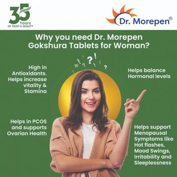 Dr. Morepen: Gokshura and Multivitamins For Men - Improves Men's Performance & Strength - 120 Tablets