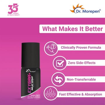 Dr. Morepen: Himalayan Pure Shilajit resin and Exygra + Delay Spray Boosts Strength Safe & Effective Fast Application & Long Lasting Action (Pack of 2)
