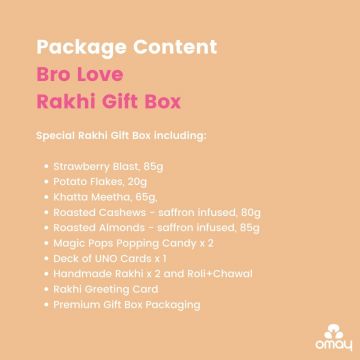 Omay Foods: Bro Love Rakhi Gift Box