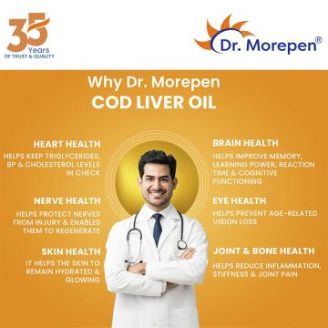 Dr. Morepen: COD Liver Oil Capsules - 100 Capsules
