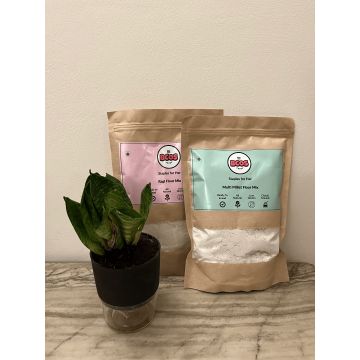 BCOS Foods: Multi Millet & Ragi Flour Mix Combo - 1kg each