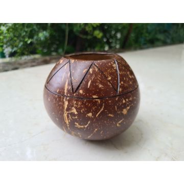Thenga: Coconut Shell Zig Zag Planter
