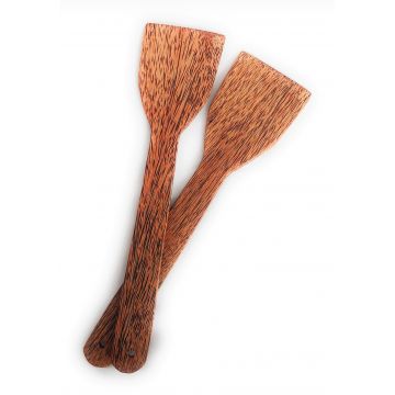 Thenga: Coconut Wood Spatula - Set of 2
