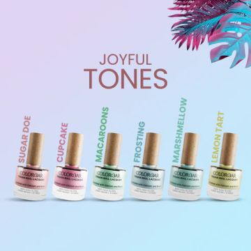 Colorbar: Vegan Nail Lacquer Joyful Tone Sugar Doe-11 - 8ml