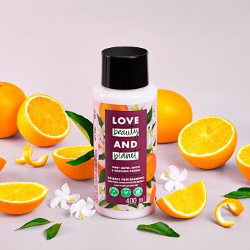Love Beauty And Planet: Curry Leaves Biotin & Mandarin Sulfate Free Shampoo -...