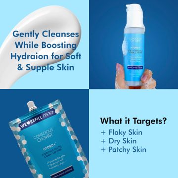 Conscious Chemist: Gentle Hydrating Face Cleanser + Refill Pack (100 days Pack)