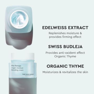 The Face Shop: The Therapy Vegan Moisture Blending Cream - 60ml