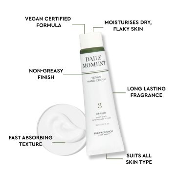 The Face Shop: Daily Moment Vegan Hand Cream - Noon Park - 30ml