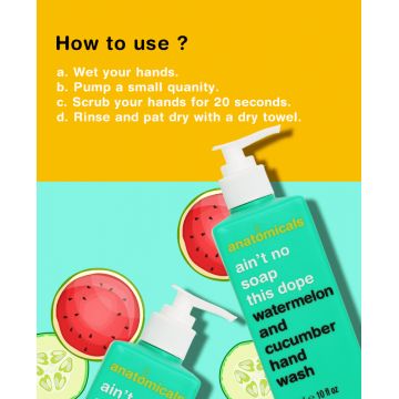 Anatomicals: Watermelon & Cucumber Hand Wash - 300ml