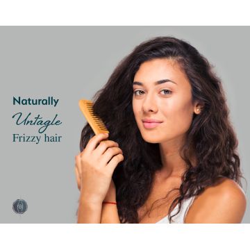 Sarveda: NeemWood Comb - Handle