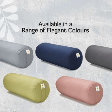 Sarveda: Organic Cotton Yoga Bolster - Dark Grey