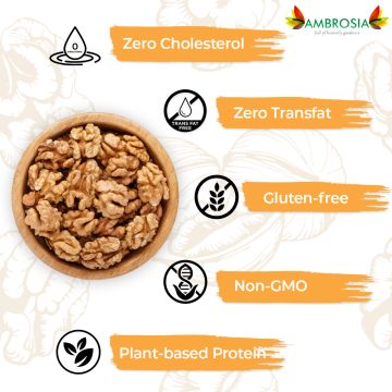 Ambrosia: Premium California Walnuts Selected (Pack of 2 - 250g each)