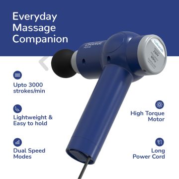 Caresmith: Charge Active Corded Massage Gun - Blue
