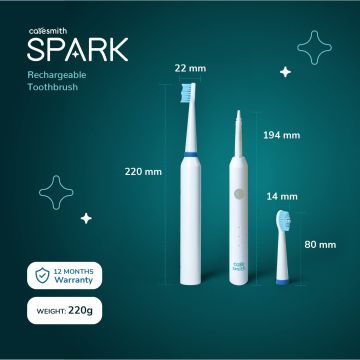 Caresmith: Spark Rechargeable Electric Toothbrush - White