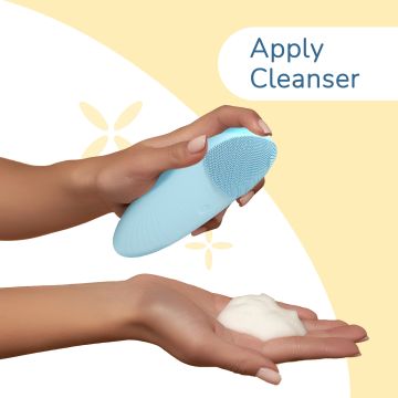 Caresmith: Battery Powered Sonic Massager Brush For Facial Cleansing - Blue Arctic