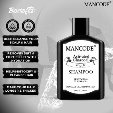 Mancode: Charcoal Shampoo - 200ml
