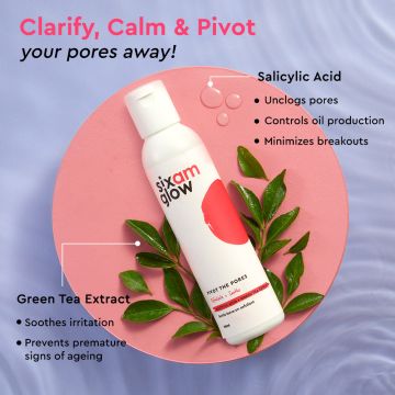 SIXAM Glow: Pivot The Pores, 2% BHA Liquid Salicylic Acid Liquid Exfoliant