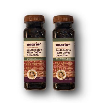 Naario: South Indian Filter Coffee Decoction (200ml * 2 units)