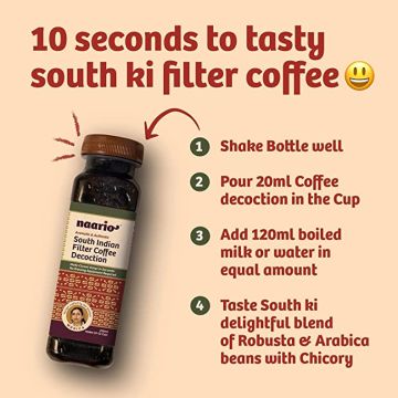 Naario: South Indian Filter Coffee Decoction (200ml * 2 units)