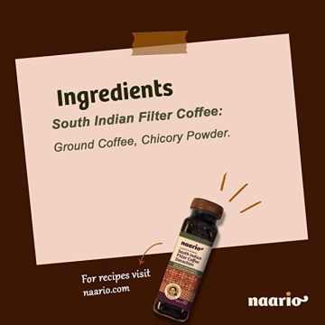 Naario: South Indian Filter Coffee Decoction (200ml * 2 units)