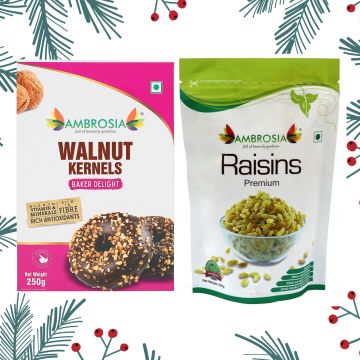 Ambrosia: Ambrosia Bakers Delight Combo 500g - Walnut Kernels Light Broken &...