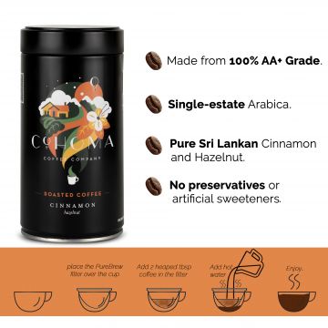 Cohoma Coffee: Natural Cinnamon Hazelnut - Roasted Coffee - 250g