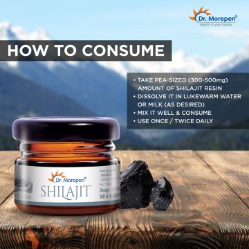 Dr. Morepen: Natural & Pure Shilajit Resin, Ayurvedic Energy Booster & Stamina Enhancer - 15gm Pack of 2