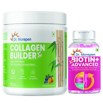 Dr. Morepen: Biotin+ Advanced for Hair Growth, Glowing Skin & Healthy Nails -...