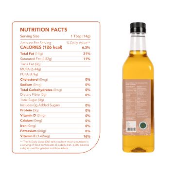 anveshan: Wood Cold Pressed Groudnut/Peanut Cooking Oil - 1L