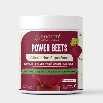 Power Beets ( 250 g) - Organic Beet root powder with L arginine, L Carnitine,...