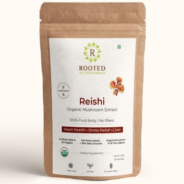 Reishi mushroom Extract Powder (120 g) | Heart health, Stress Relief, Liver....