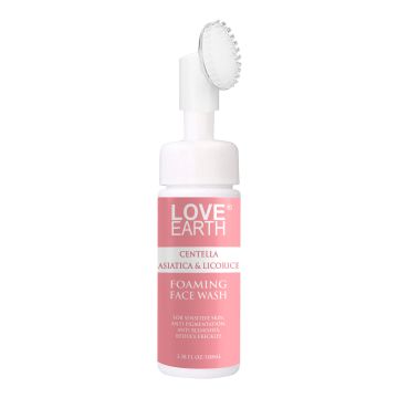 Love Earth: Centella Asiatica & Licorice Foaming Face Wash White