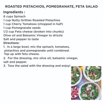 Nutty Gritties: California Roasted Pistachios, Lightly Salted and Dry Roasted - 200g