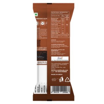 Nutty Gritties: Barbeque Almonds ( Pack of 6 x 40g each) - 240g